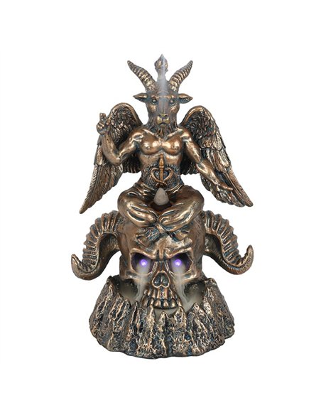 Gold Baphomet LED Backflow Incense Burner BF_13631 - pic 138373 | FastDaddyshop