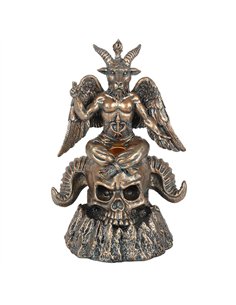 Gold Baphomet LED Backflow Incense Burner BF_13631 2