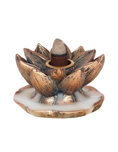 Bronze Lotus Backflow Incense Burner BF_22138