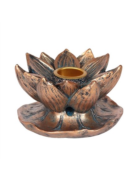 Bronze Lotus Backflow Incense Burner BF_22138 - pic 138409 | FastDaddyshop