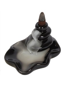 Large Pebbles Backflow Incense Burner  BF_25728 2