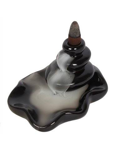 Large Pebbles Backflow Incense Burner  BF_25728