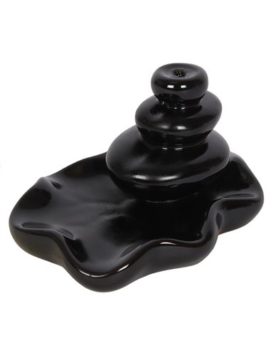 Large Pebbles Backflow Incense Burner  BF_25728