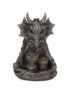Grey Dragon Backflow Incense Burner BF_69038 2