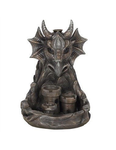 Grey Dragon Backflow Incense Burner BF_69038