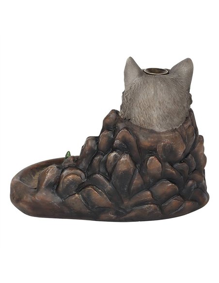 Grey Wolf Cliff Backflow Incense Burner BF_69138 - pic 138446 | FastDaddyshop