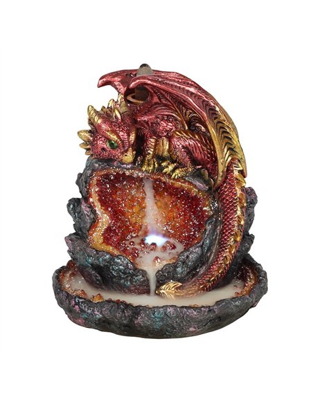 Red Dragon Backflow Incense Burner with Light BF_74938 - pic 138447 | FastDaddyshop