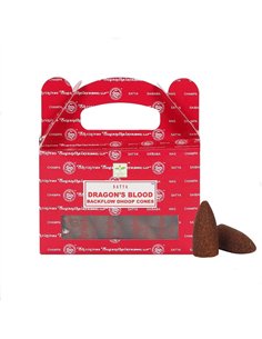 Set of 6 Packets of Satya Dragon's Blood Backflow Dhoop Cones IN18DRB 2
