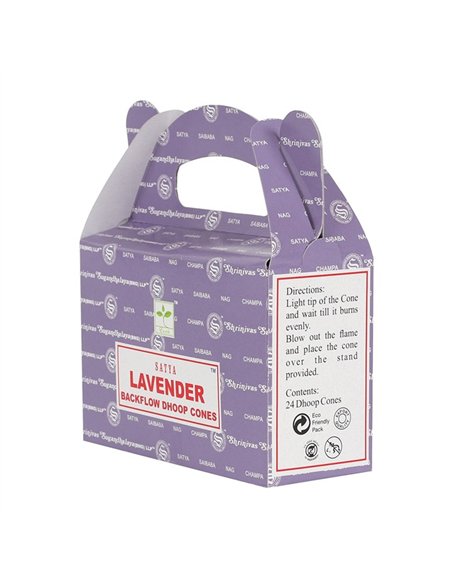 Set of 6 Packets of Satya Lavender Backflow Dhoop Cones IN18L - pic 138479 | FastDaddyshop