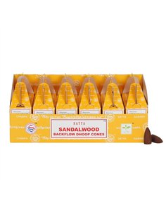 Set of 6 Packets of Satya Sandalwood Backflow Dhoop Cones IN18SW
