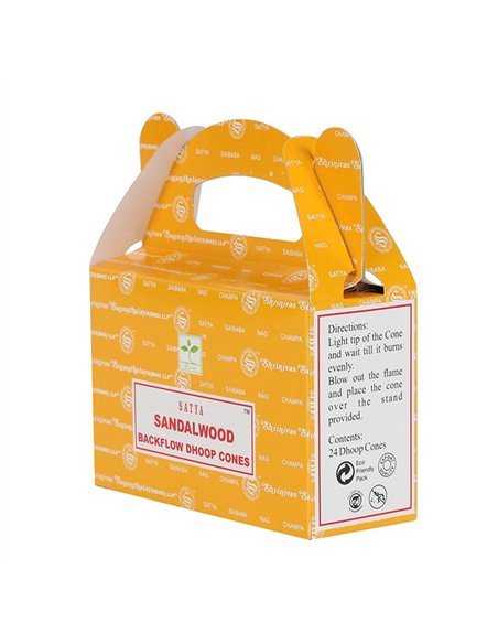 Set of 6 Packets of Satya Sandalwood Backflow Dhoop Cones IN18SW - pic 138494 | FastDaddyshop