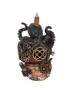 Kraken on Diver's Helmet Backflow Incense Burner PA_34725 2