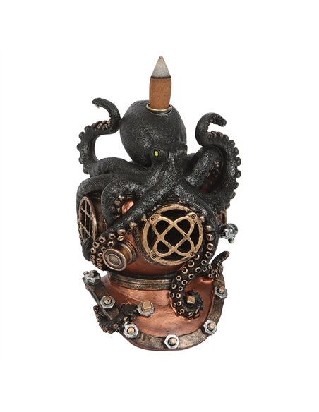 Kraken on Diver's Helmet Backflow Incense Burner PA_34725 - pic 138513 | FastDaddyshop