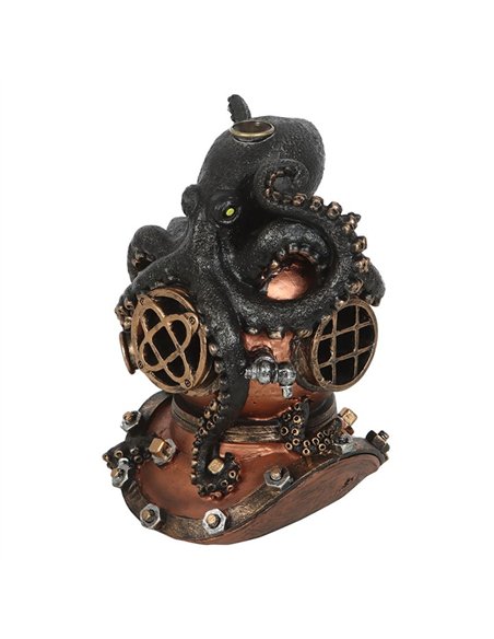 Kraken on Diver's Helmet Backflow Incense Burner PA_34725 - pic 138515 | FastDaddyshop