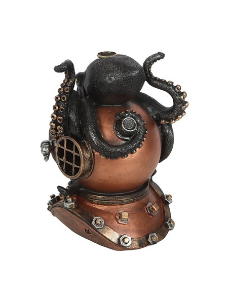 Kraken on Diver's Helmet Backflow Incense Burner PA_34725 - pic 138516 | FastDaddyshop