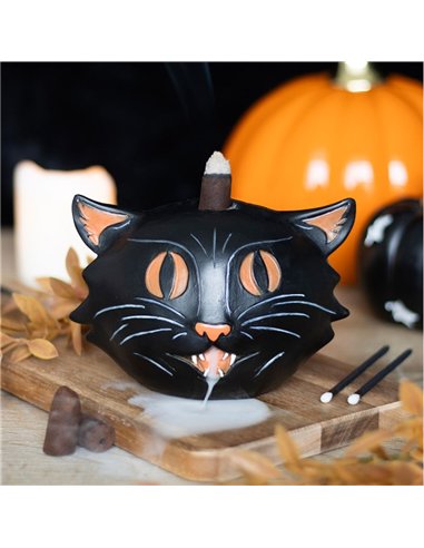 Black Cat Backflow Incense Burner PD_73424