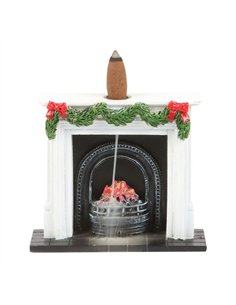 Christmas Fireplace Backflow Incense Burner TD_73124