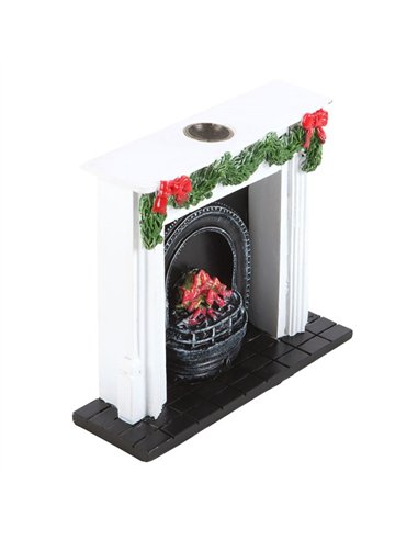 Christmas Fireplace Backflow Incense Burner TD_73124