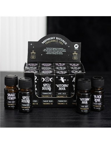 Set of 12 Midnight Rituals Fragrance Oils in Display SET_25525