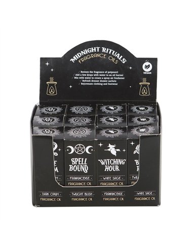 Set of 12 Midnight Rituals Fragrance Oils in Display SET_25525