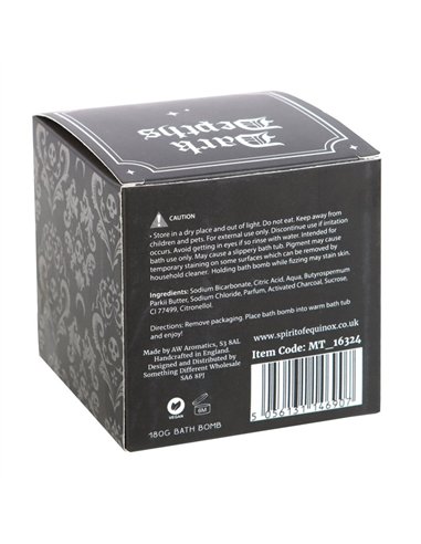 Dark Depths Black Charcoal Bath Bomb MT_16324