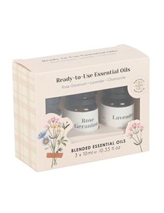 Set of 3 Floral Blended Essential Oils BL_27325