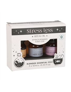 Set of 3 Stress Less Ritual Blended Essential Oils HM_49123