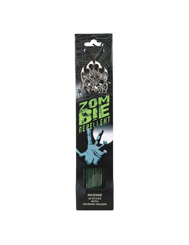Zombie Repellent Incense Sticks with Holder AF_64525