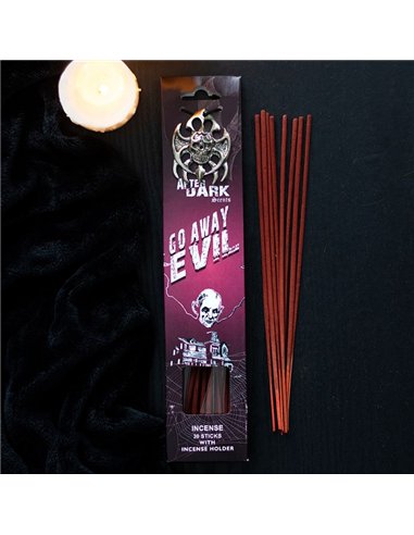 Go Away Evil Incense Sticks with Holder AF_64725