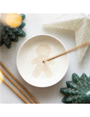 Gingerbread Man Incense Stick Holder CR_73724