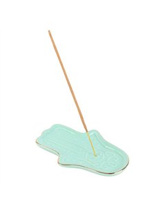 Blue Hamsa Hand Incense Stick Holder IH_07325