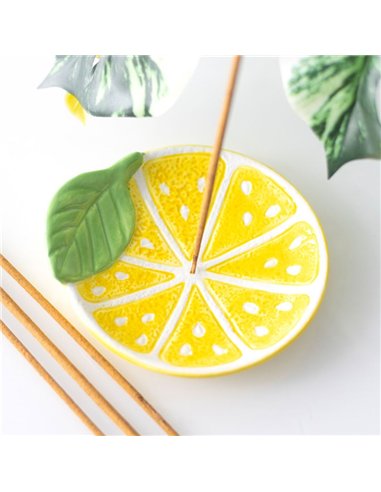 Lemon Slice Incense Stick Holder IH_84024