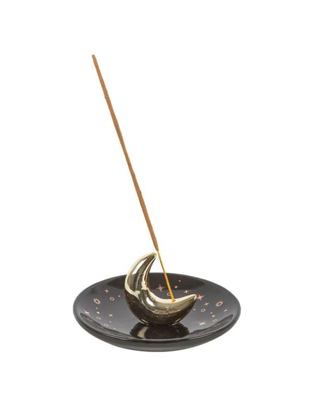 Gold Crescent Moon Incense Stick Holder IH_84724 - pic 138799 | FastDaddyshop