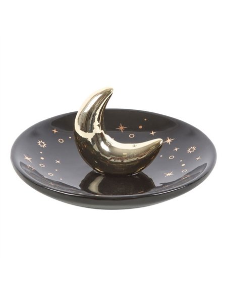 Gold Crescent Moon Incense Stick Holder IH_84724 - pic 138800 | FastDaddyshop