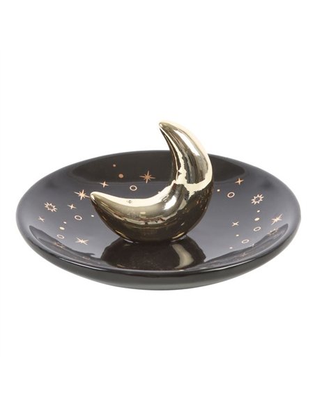 Gold Crescent Moon Incense Stick Holder IH_84724 - pic 138801 | FastDaddyshop