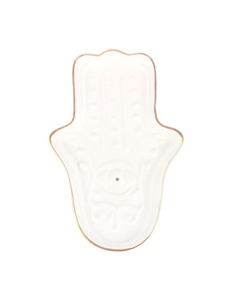 White Hamsa Hand Incense Stick Holder IH_85124 - pic 138816 | FastDaddyshop