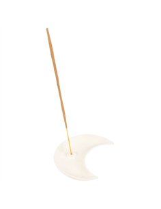 White Crescent Moon Incense Stick Holder IH_85324