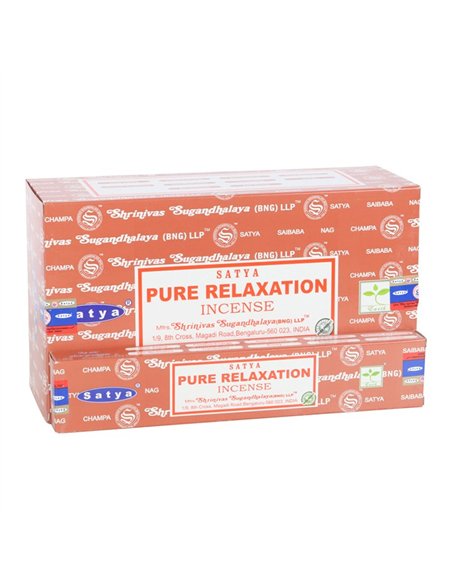 12 Packs of Pure Relaxation Incense Sticks by Satya IN12PRE - pic 138840 | FastDaddyshop