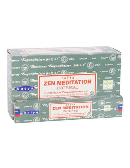12 Packs of Zen Meditation Incense Sticks by Satya IN12ZM - pic 138850 | FastDaddyshop