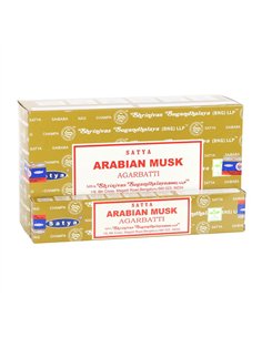 12 Packs of Arabian Musk Incense Sticks by Satya IN15AM