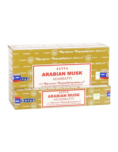 12 Packs of Arabian Musk Incense Sticks by Satya IN15AM - pic 138852 | FastDaddyshop