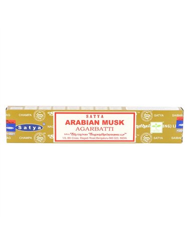 12 Packs of Arabian Musk Incense Sticks by Satya IN15AM