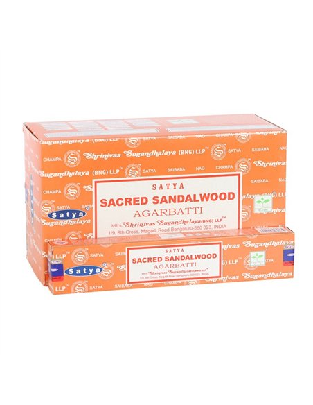 12 Packs of Sacred Sandalwood Incense Sticks by Satya IN15SW - pic 138854 | FastDaddyshop