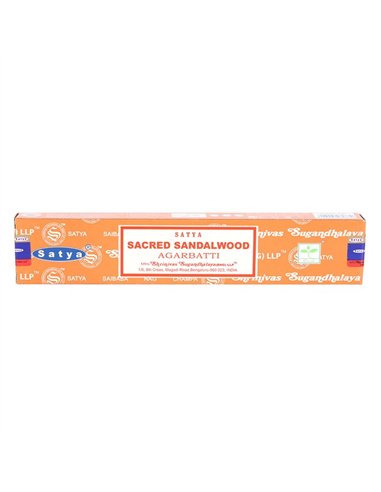 12 Packs of Sacred Sandalwood Incense Sticks by Satya IN15SW