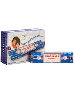 Set of 12 Packets of 40g Sai Baba Nagchampa Incense Sticks IN2