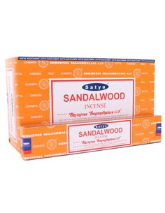 12 Packs of Sandalwood Incense Sticks by Satya IN7SAN