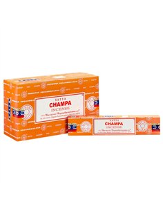 Set of 12 Packets of Champa Incense Sticks by Satya IN8CHA
