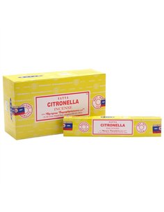 Set of 12 Packets of Citronella Incense Sticks by Satya IN8CIT