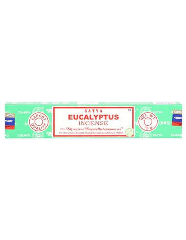 12 Packs Eucalyptus Incense Sticks by Satya IN8EUC