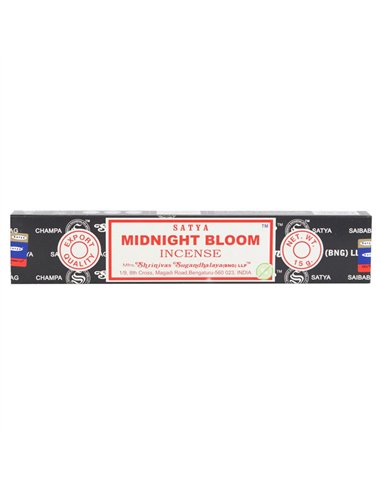 12 Packs of Midnight Bloom Incense Sticks by Satya IN8MB
